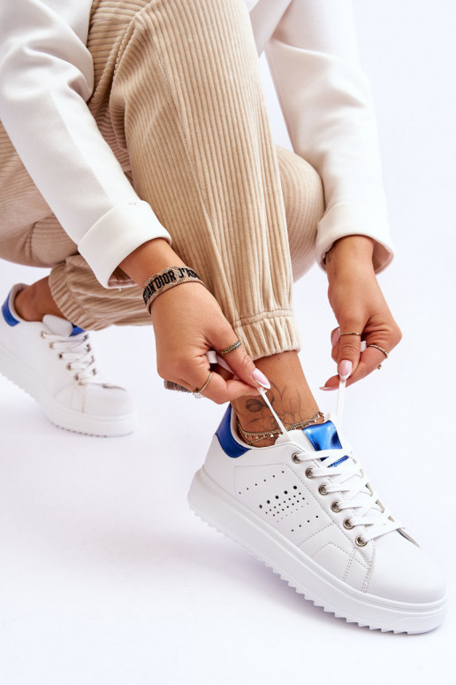 Scarpe stile sportivo Colore bianco-blu Be First!