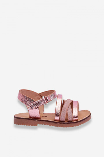 Sandali per bambini con cinturini nel colore rosa Isla 2