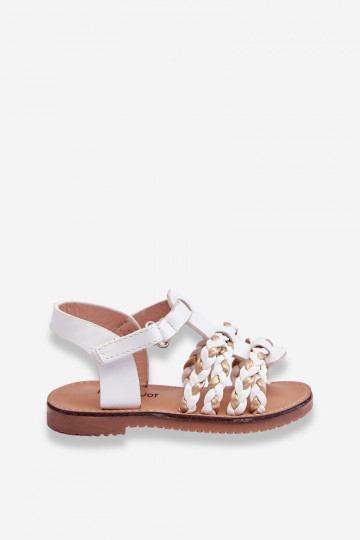 Sandali da bambino con cinturini in colore bianco Sammy 2