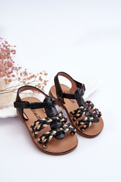 Sandali da bambino con cinturini in colore nero Sammy Sandali da bambino con cinturini in colore nero Sammy