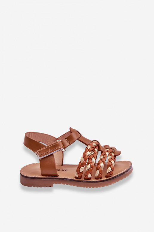 Sandali per bambini con cinturini colore marrone Sammy