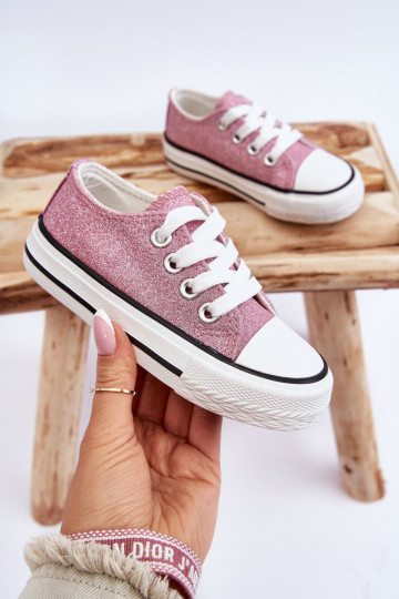 Scarpe per il tempo libero da bambino con cinturini in colore rosa Wella