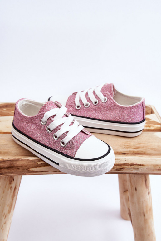 Scarpe per il tempo libero da bambino con cinturini in colore rosa Wella