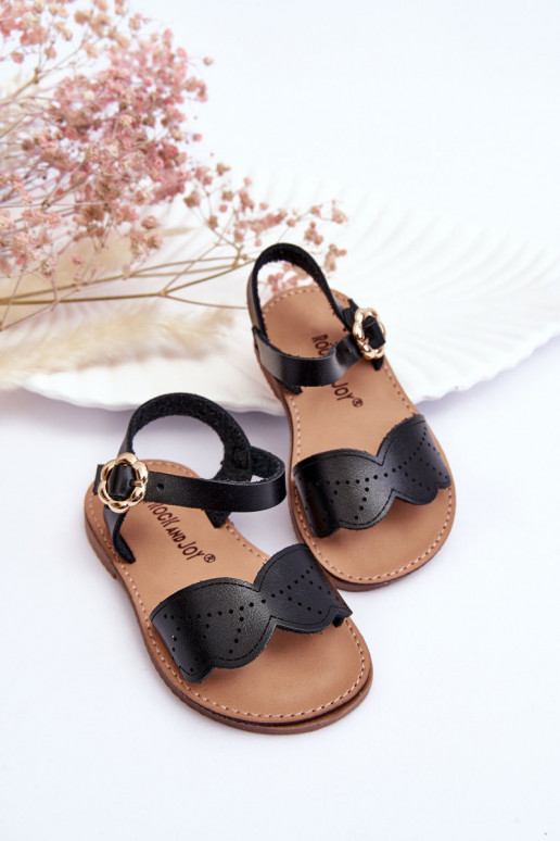 Sandali per bambini in colore nero Izzy