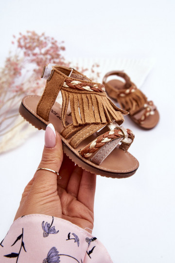 Sandali da bambino in colore marrone Missy