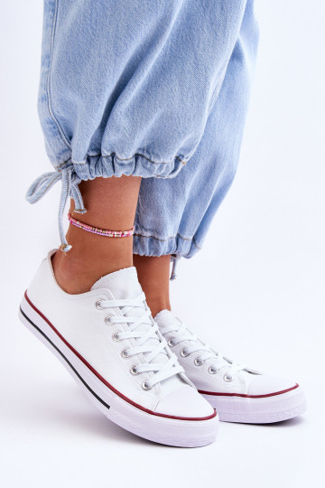Scarpe sportive da donna in stile classico colore bianco Vegas