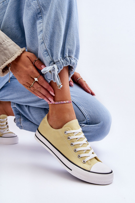 Scarpe sportive da donna in stile classico colore giallo Vegas Scarpe sportive da donna in stile classico colore giallo Vegas