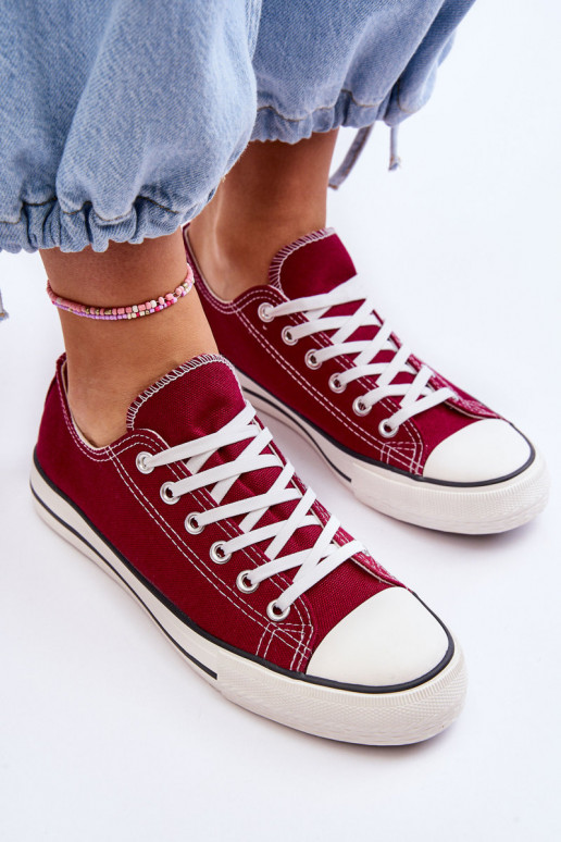 Scarpe sportive da donna in stile classico colore bordeaux Vegas Scarpe sportive da donna in stile classico colore bordeaux Vegas