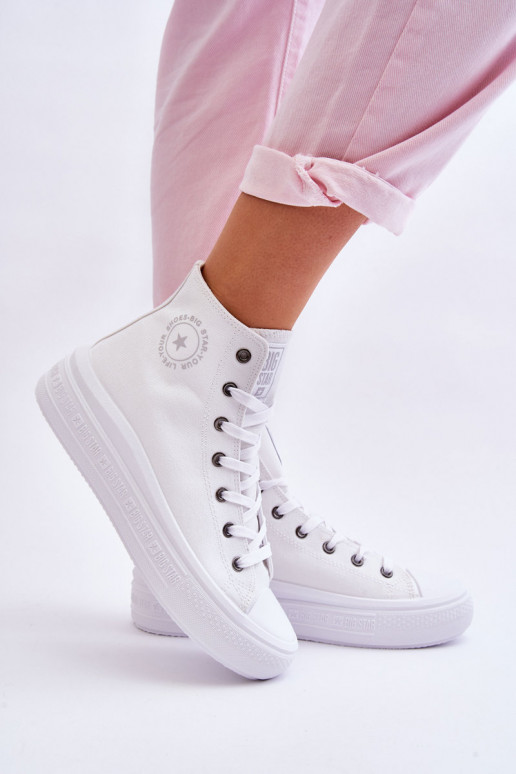 scarpe per il tempo libero con suola Big Star LL274A183 colore bianco