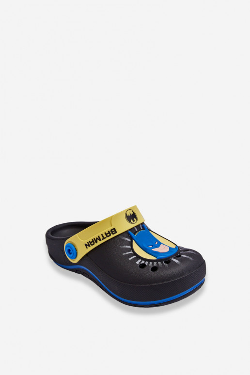 Pantofole stile coccodrillo per bambini Batman Grendene Kids JJ385005 nere
