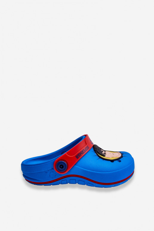 Pantofole per bambini stile coccodrillo Superman Grendene Kids JJ385004 blu
