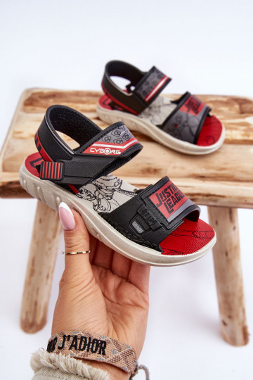 Sandali per bambini Grendene Kids JJ385011 Nero e rosso