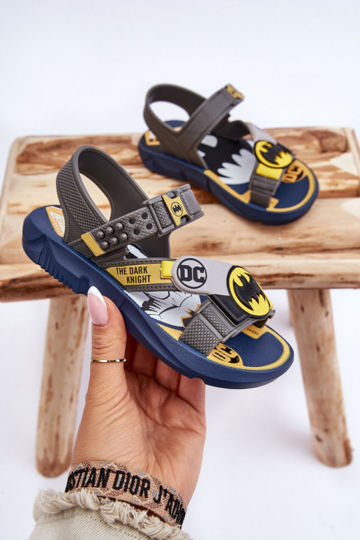 Sandali da bambino Batman Grendene Kids JJ385049 colore grigio Sandali da bambino Batman Grendene Kids JJ385049 colore grigio