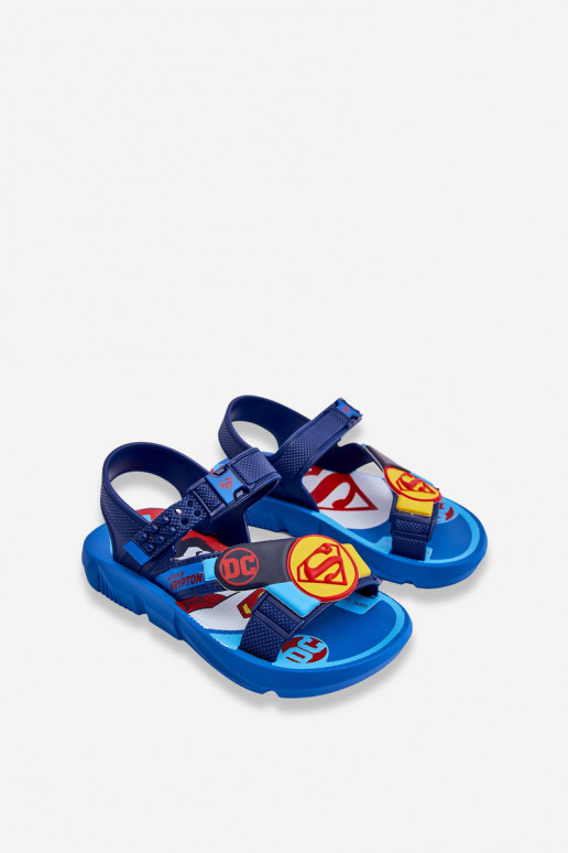 Sandali da bambino Superman Grendene Kids JJ385050 colore blu Sandali da bambino Superman Grendene Kids JJ385050 colore blu