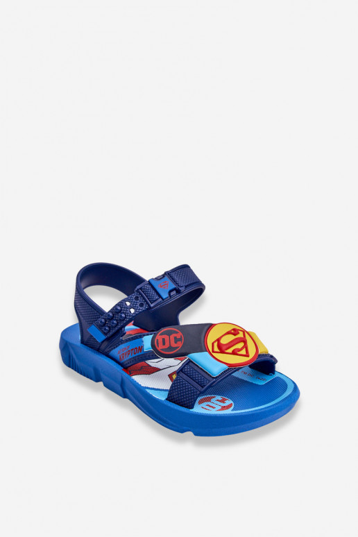 Sandali da bambino Superman Grendene Kids JJ385050 colore blu Sandali da bambino Superman Grendene Kids JJ385050 colore blu