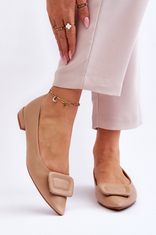 Ballerine modello classico con ornamenti Rivea beige Ballerine modello classico con ornamenti Rivea beige