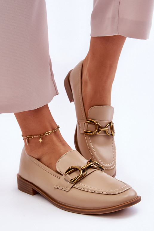 Mocassini da donna modello classico beige Lorien Mocassini da donna modello classico beige Lorien