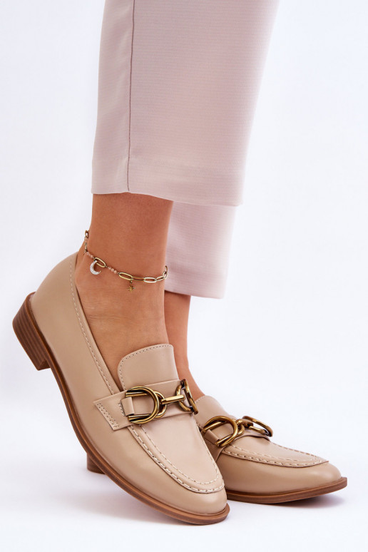 Mocassini da donna modello classico beige Lorien Mocassini da donna modello classico beige Lorien