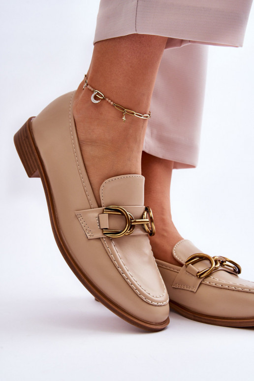 Mocassini da donna modello classico beige Lorien Mocassini da donna modello classico beige Lorien