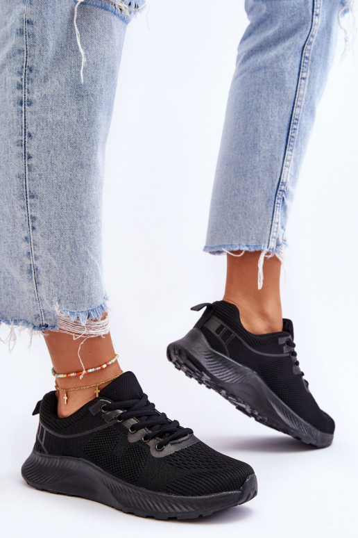 Scarpe sportive stringate dallo stile classico in colore nero Darla