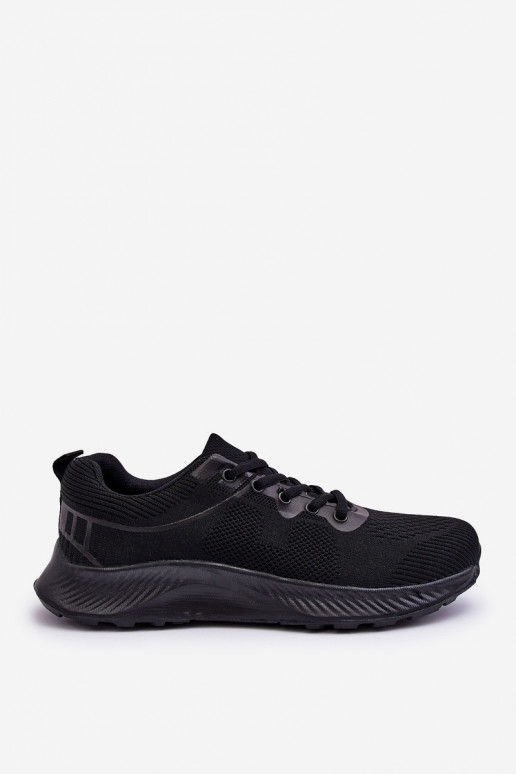 Modello classico Scarpe stile sportivo con lacci in colore nero Jasper