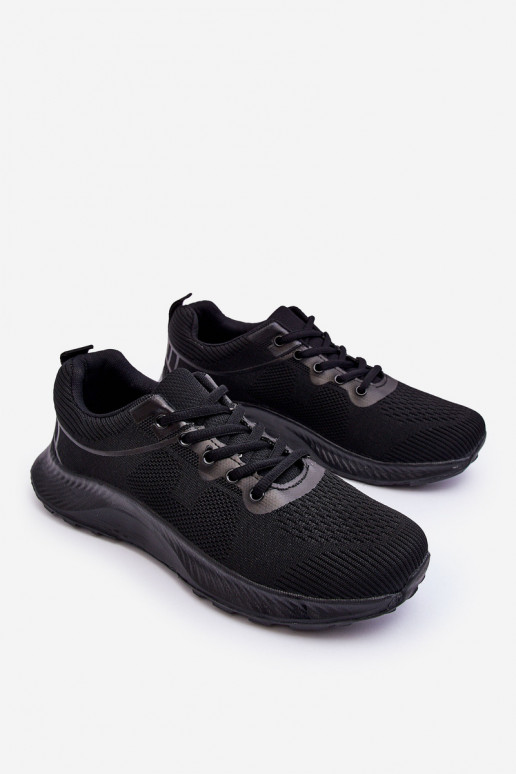 Modello classico Scarpe stile sportivo con lacci in colore nero Jasper