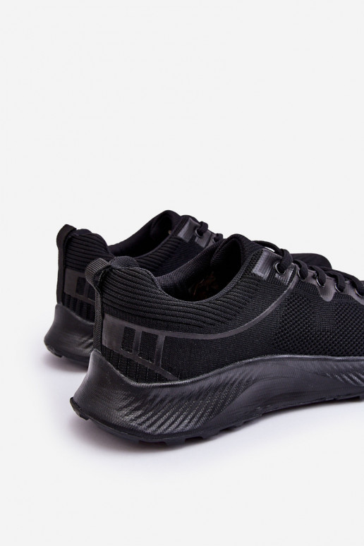 Modello classico Scarpe stile sportivo con lacci in colore nero Jasper