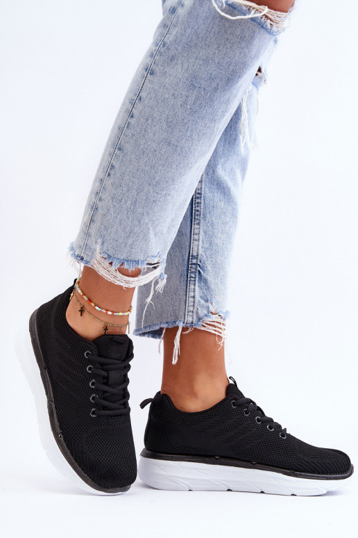 Scarpe sportive stringate colore nero Lavarone Scarpe sportive stringate colore nero Lavarone