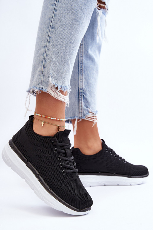 Scarpe sportive stringate colore nero Lavarone Scarpe sportive stringate colore nero Lavarone