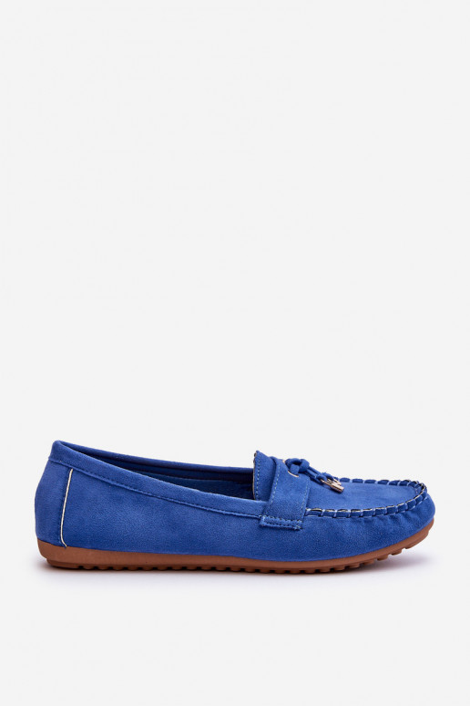 Mocassini classici in pelle scamosciata nel colore blu Good Time