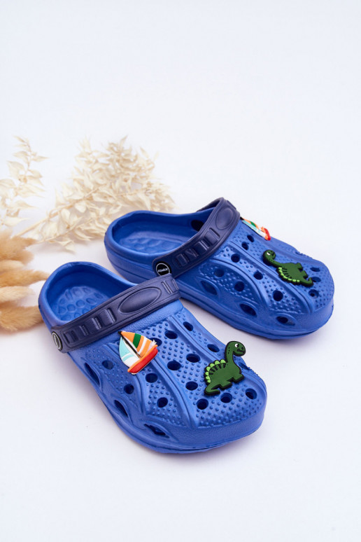 Pantofole leggere per bambini Pantofole di colore blu Dolci Pantofole leggere per bambini Pantofole di colore blu Dolci