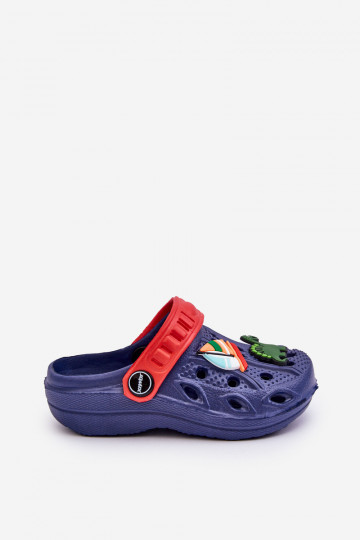 Pantofole leggere per bambini Pantofole in colore blu scuro Dolci 2