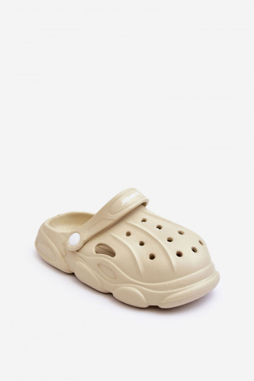 Infradito per bambini come Crocs beige Cloudy