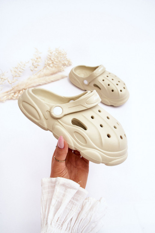 Infradito per bambini come Crocs beige Cloudy