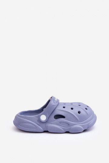 Pantofole tipo Crocs per bambini in blu Cloudy 2