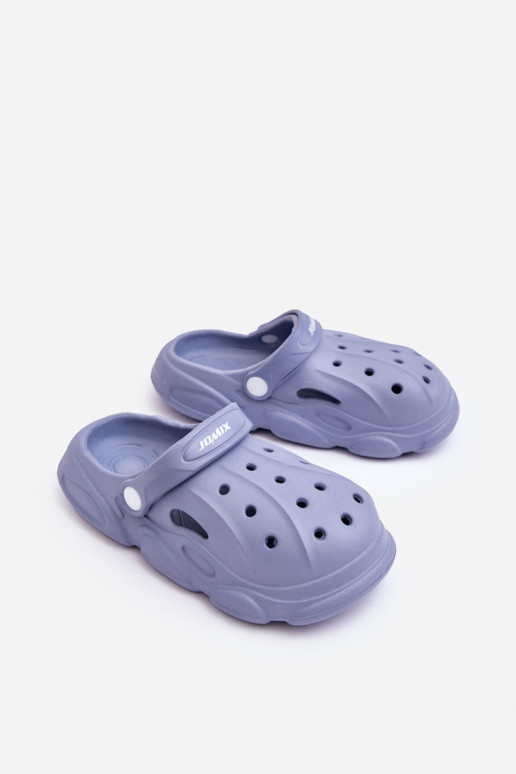 Pantofole tipo Crocs per bambini in blu Cloudy