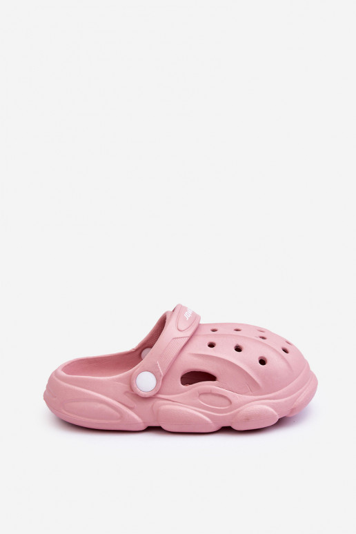 Pantofole per bambini tipo Crocs rosa Cloudy