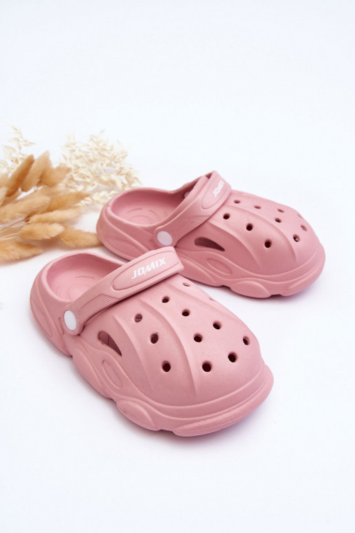 Pantofole per bambini tipo Crocs rosa Cloudy