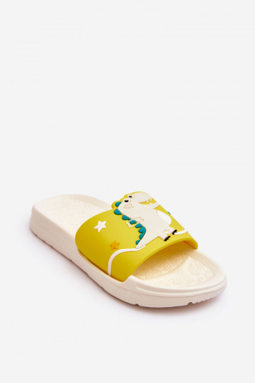 Ciabatte per bambini T-Rex beige Bernis