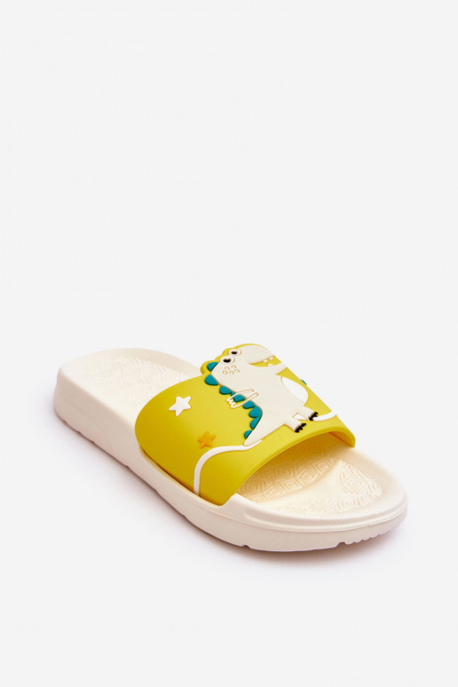 Ciabatte per bambini T-Rex beige Bernis Ciabatte per bambini T-Rex beige Bernis