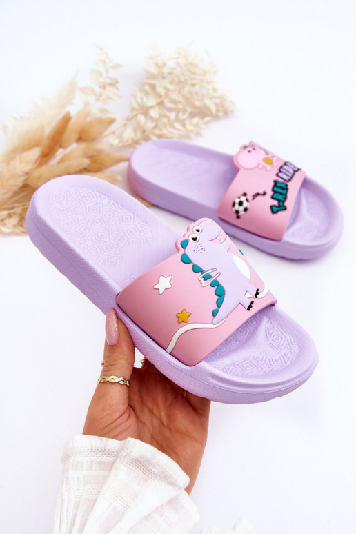 Ciabatte per bambini T-Rex Colore viola Bernis