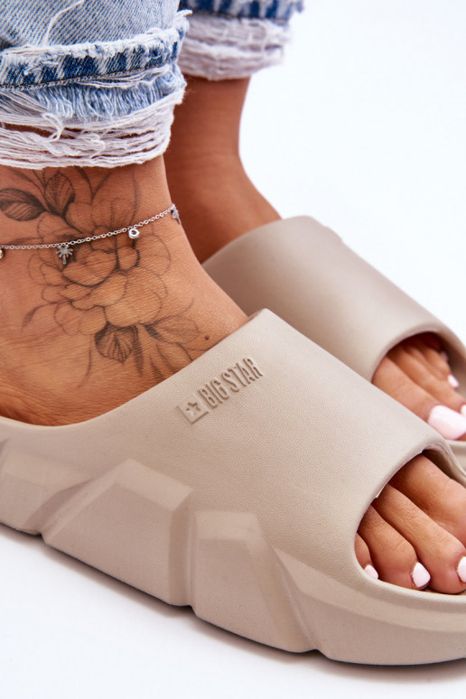 Ciabatte leggere leggere Big Star LL274593 beige