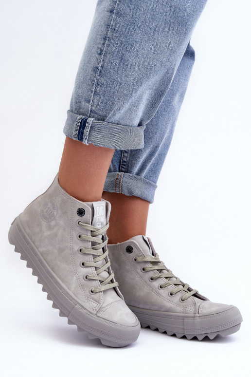 Scarpe per il tempo libero Big Star Alto riscaldamento colore grigio GG274070 Scarpe per il tempo libero Big Star Alto riscaldamento colore grigio GG274070