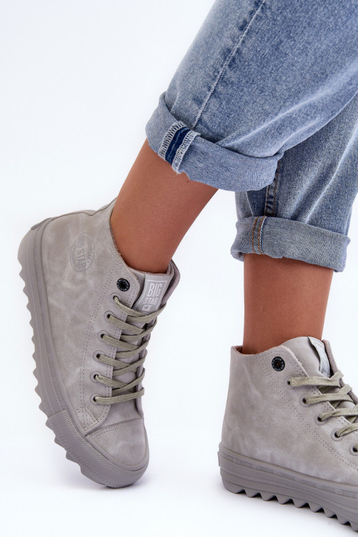 Scarpe per il tempo libero Big Star Alto riscaldamento colore grigio GG274070 Scarpe per il tempo libero Big Star Alto riscaldamento colore grigio GG274070