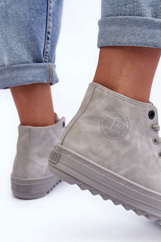 Scarpe per il tempo libero Big Star Alto riscaldamento colore grigio GG274070 Scarpe per il tempo libero Big Star Alto riscaldamento colore grigio GG274070
