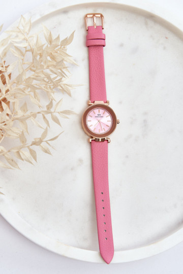 Orologio da donna in pelle Giorgio&Dario rosa 2