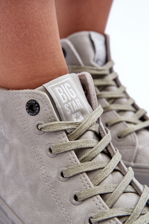 Scarpe per il tempo libero Big Star Alto riscaldamento colore grigio GG274070 Scarpe per il tempo libero Big Star Alto riscaldamento colore grigio GG274070