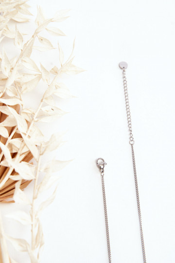 Collana realizzata in acciaio inossidabile di colore argento 2