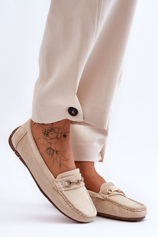 Mocassini classici in camoscio beige Corinell Mocassini classici in camoscio beige Corinell