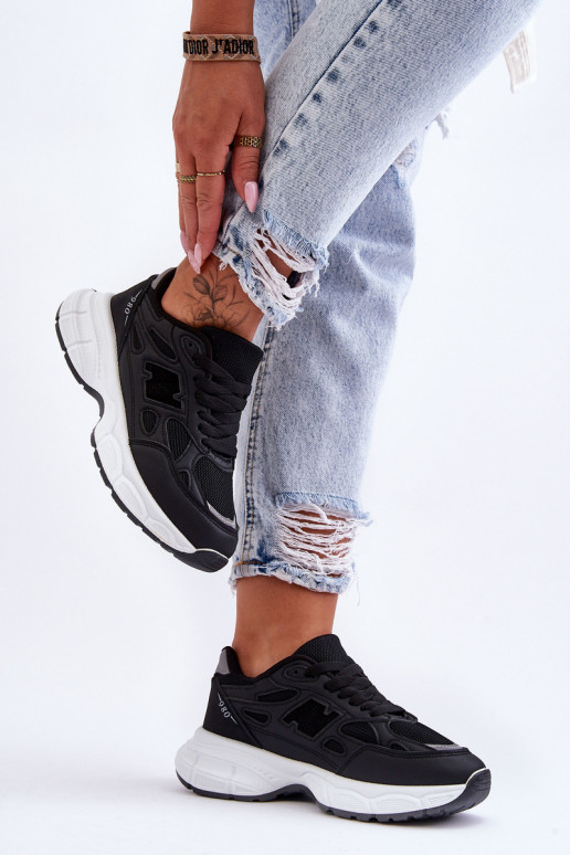 sneakers con rete in colore nero Venice